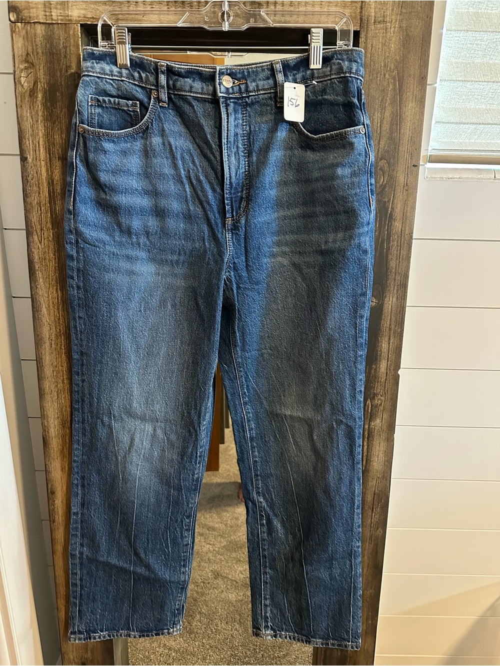 Rivete Denim Straight Leg Jeans Women’s Size 28 Medium Wash High Rise Stretch